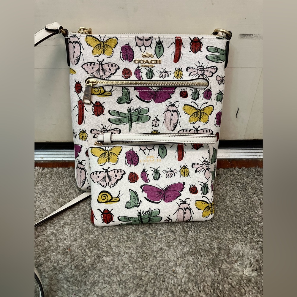 Coach creature crossbody and wallet